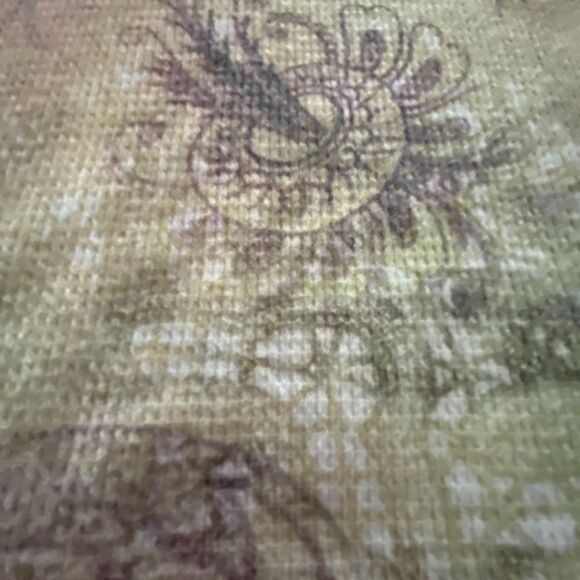 Unity World Wear Plus size Artsy Boho Floral Rhinestone Tunic 3/4 sleeves, 1X - Picture 4 of 10